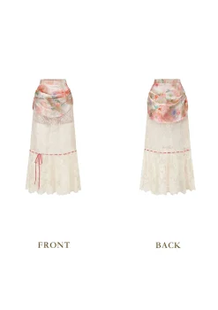 Floral Mirror Skirt