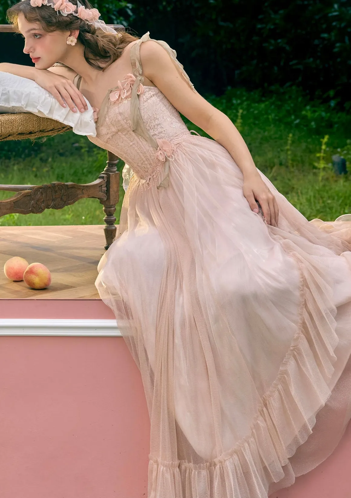 Flower Kissing Wonderland Corset Dress