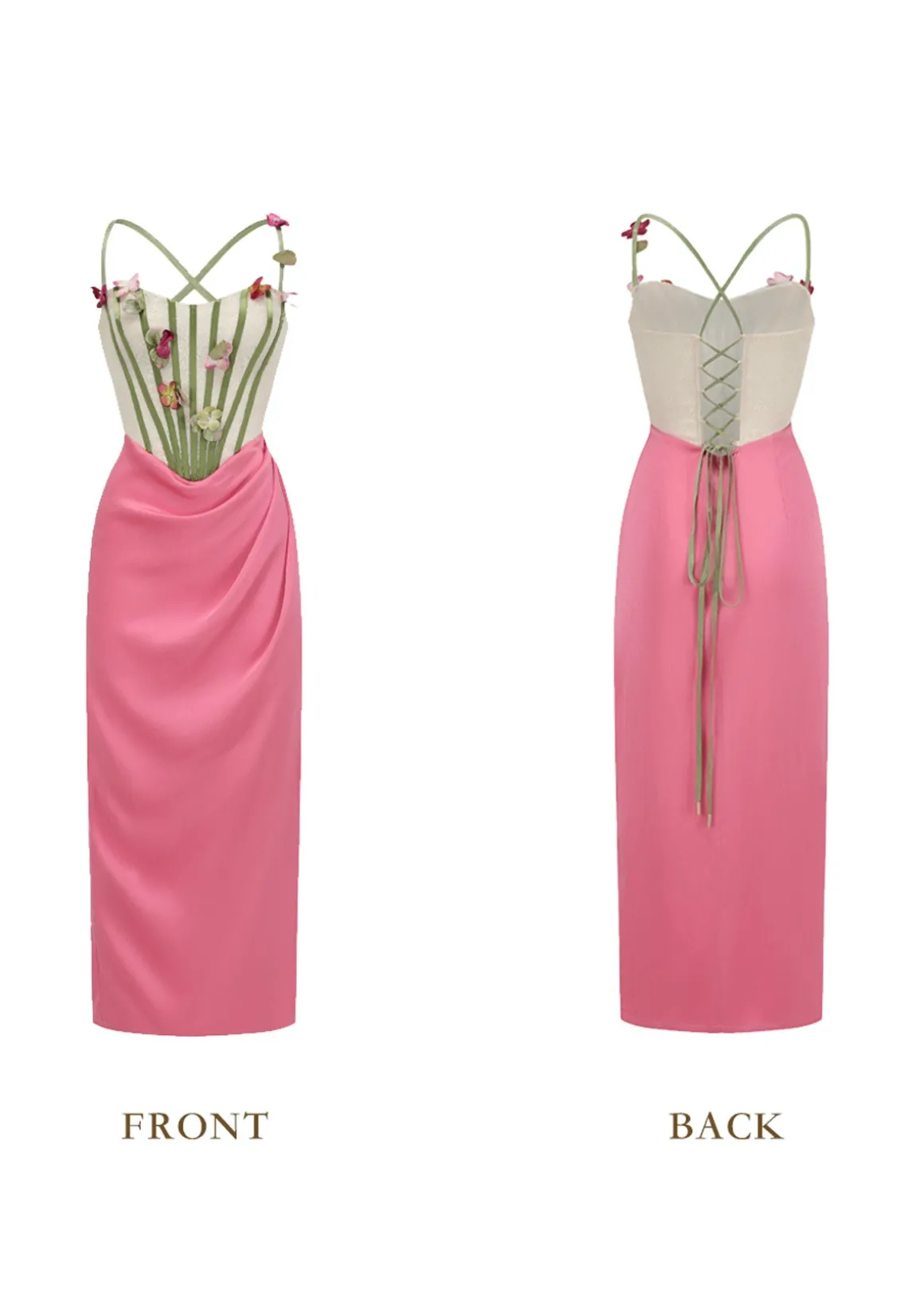 Flower Vine Phantom Corset Dress