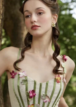 Flower Vine Phantom Corset Dress