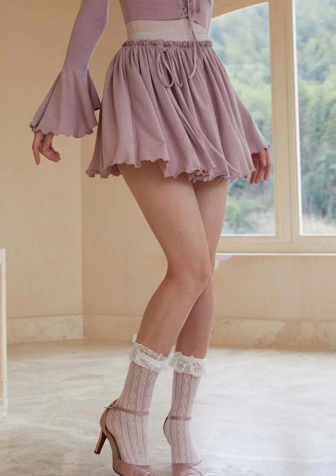 Miss Taro Knit Pantskirt