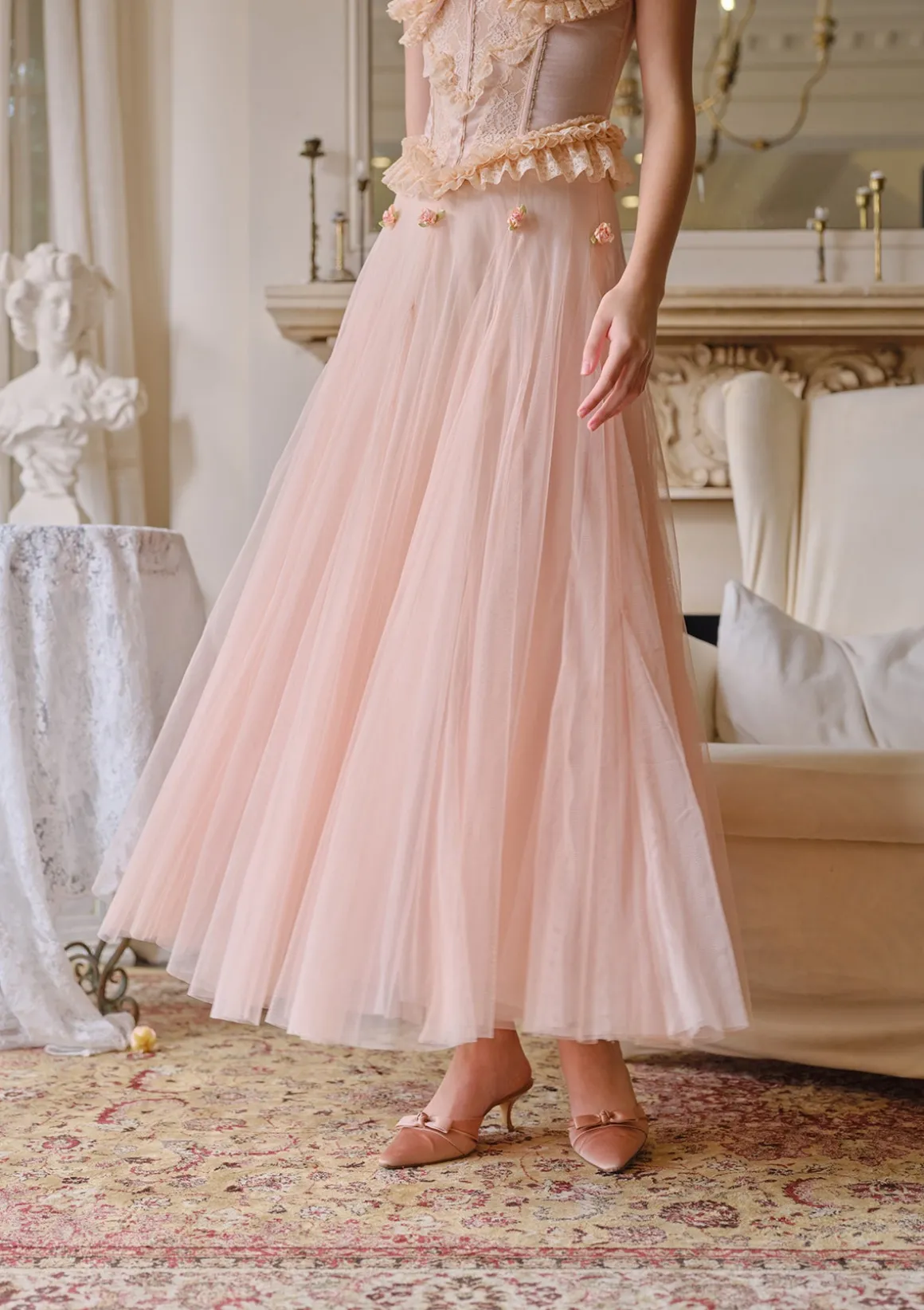 Peach Fairy Gauze Skirt