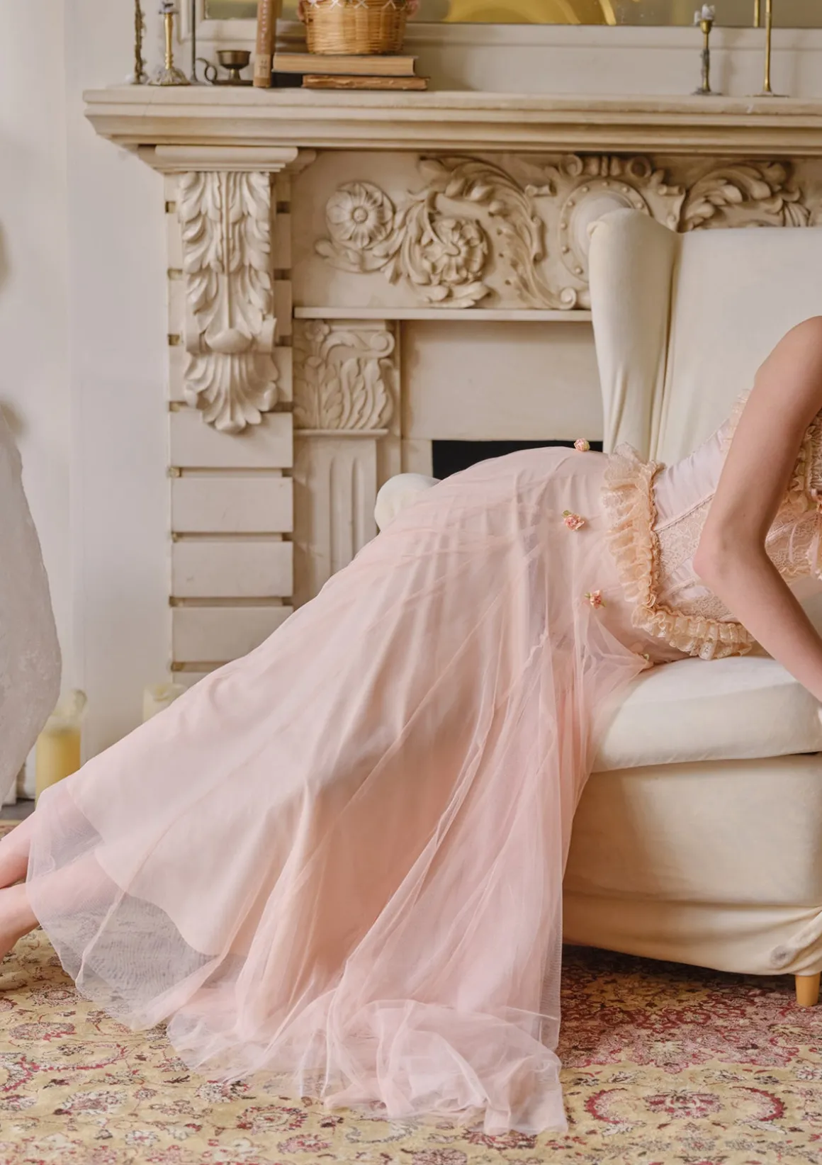 Peach Fairy Gauze Skirt