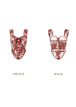 Red Winery Corset