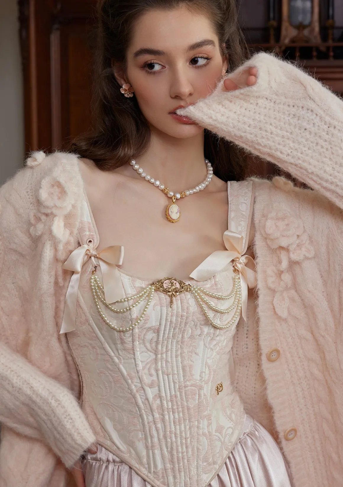 Semi-sweet Chiffon Knit Cardigan