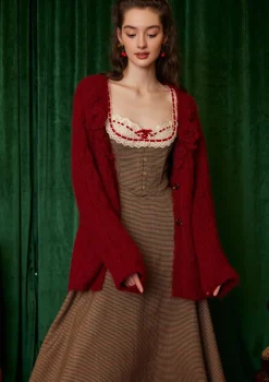 Semi-sweet Chiffon Knit Cardigan