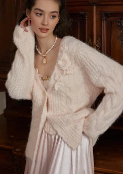 Semi-sweet Chiffon Knit Cardigan