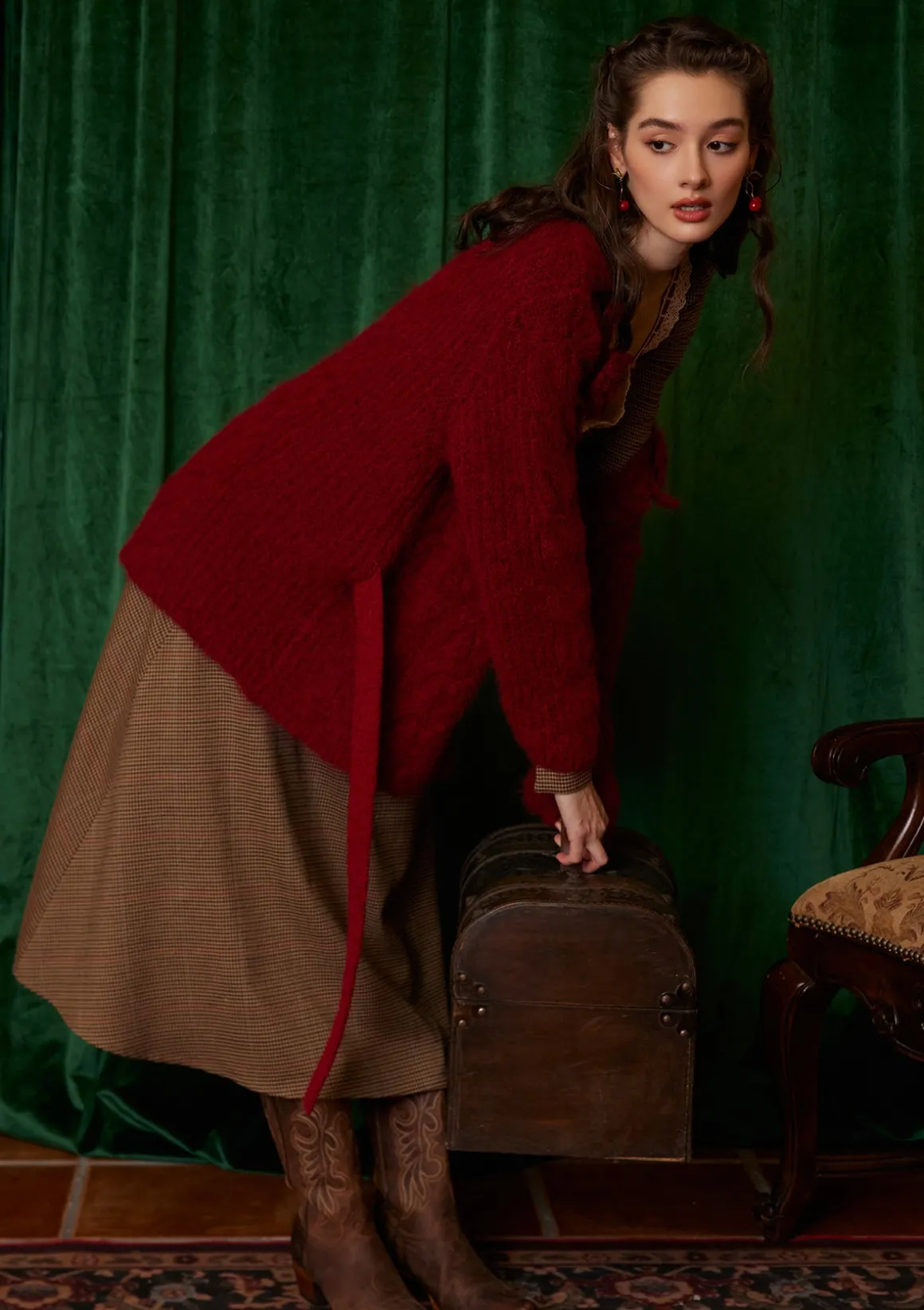 Semi-sweet Chiffon Knit Cardigan
