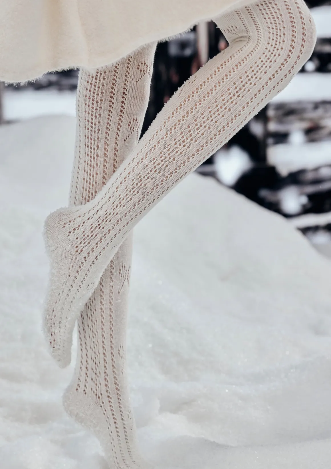 Snowflake Kintted Stockings