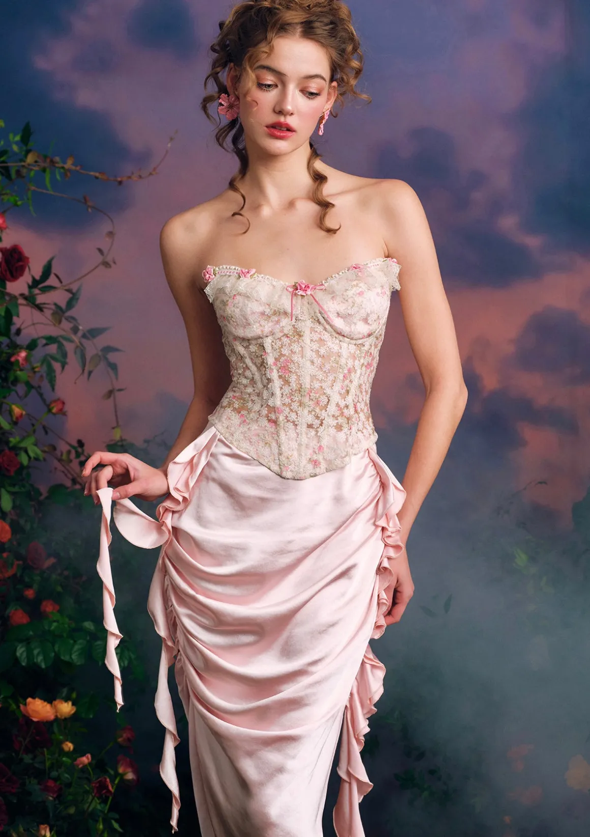 Star Floral Loli Corset