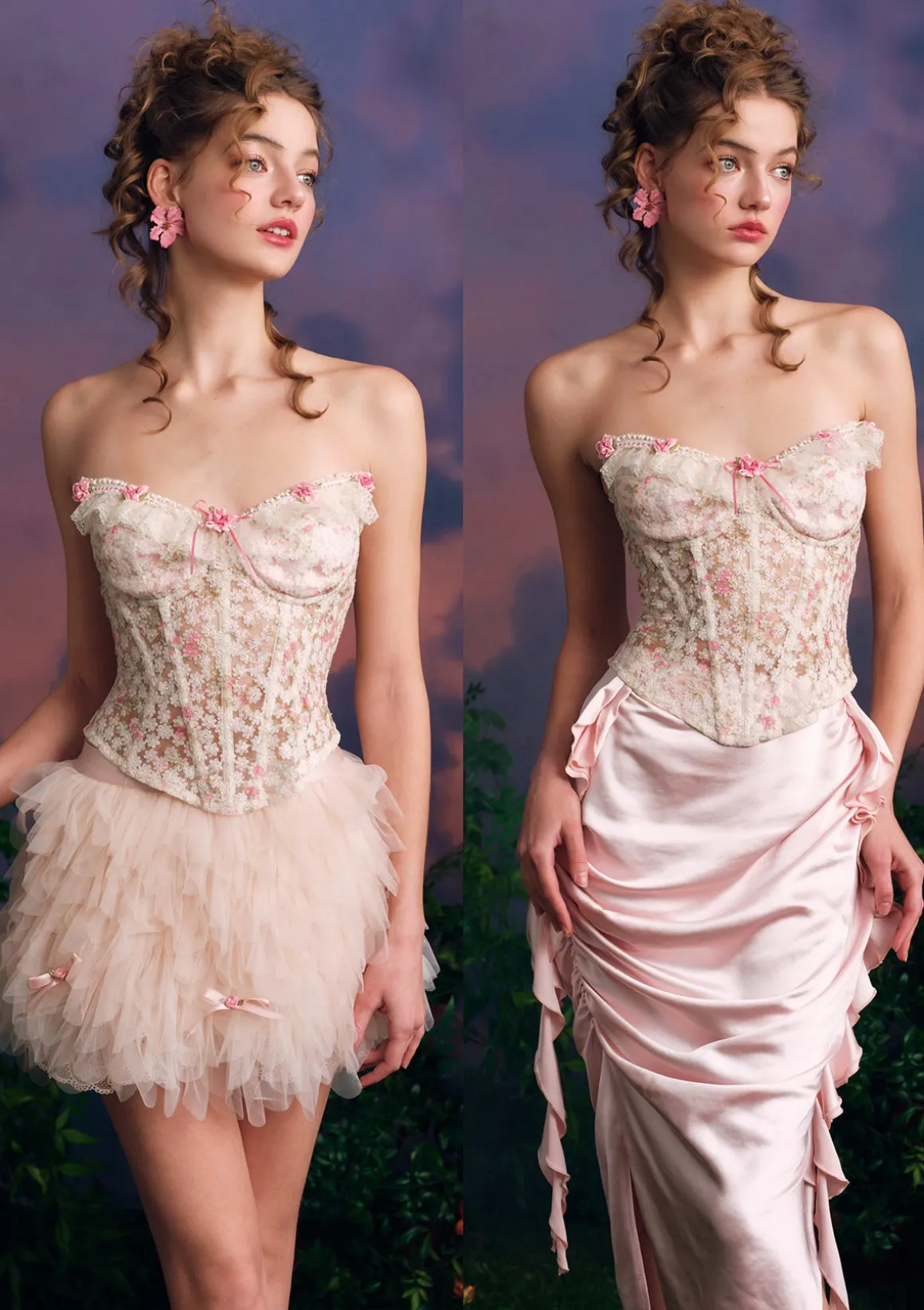 Star Floral Loli Corset