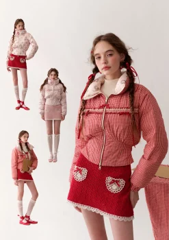 Strawberry Donazi Reversible 2-in-1 Down Jacket
