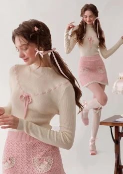 Strawberry Post Office Knit Bottom Shirt