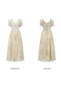 The Tear of Blossom and Candle Corset Dress