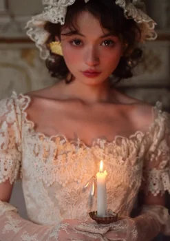 The Tear of Blossom and Candle Corset Dress