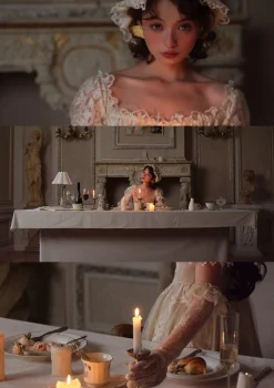 The Tear of Blossom and Candle Corset Dress