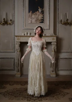 The Tear of Blossom and Candle Corset Dress