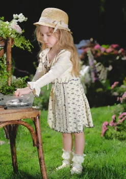 Toddler Girl Blueberry Knit Cardigan
