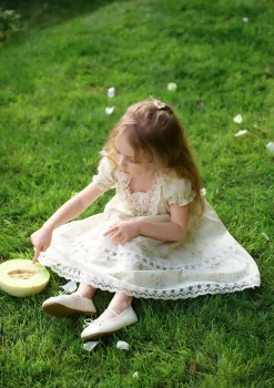 Toddler Girl Garden Tea Party Corset Dress