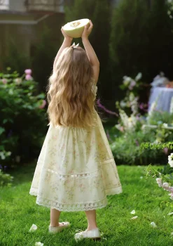 Toddler Girl Garden Tea Party Corset Dress