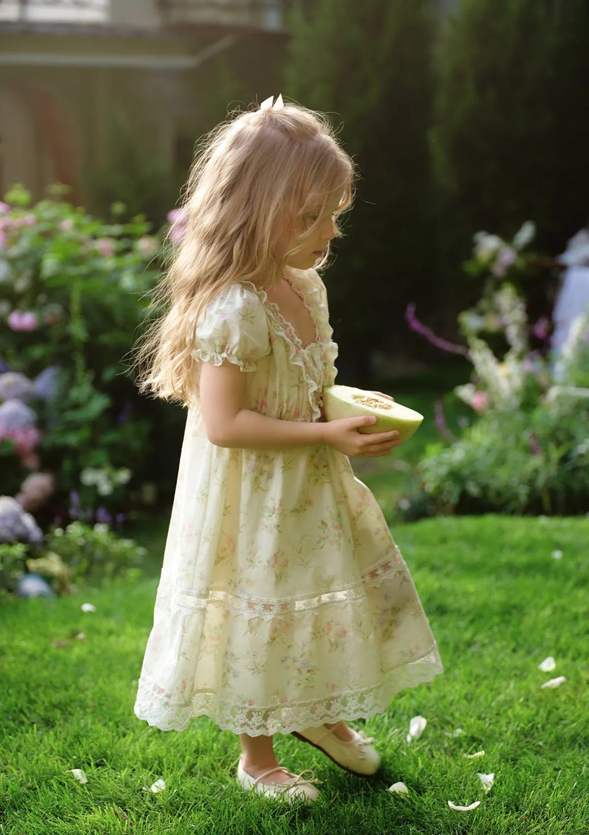 Toddler Girl Garden Tea Party Corset Dress