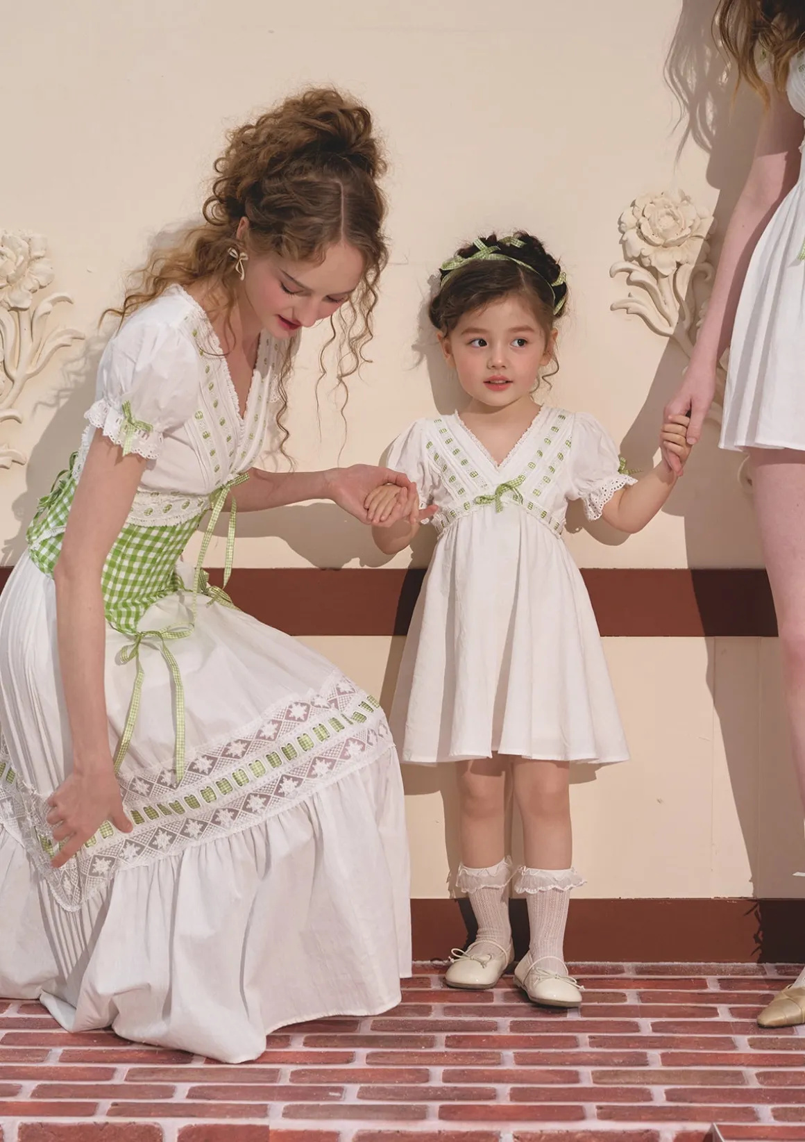Toddler Girl Green Apple Paradise Dress