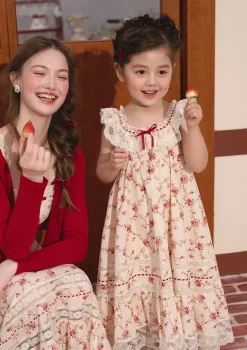 Toddler Girl Red Garnet Dress