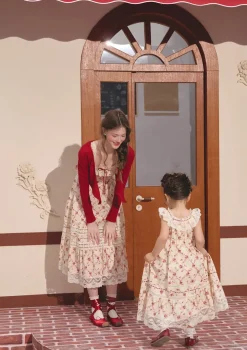 Toddler Girl Red Garnet Dress