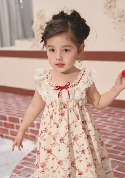 Toddler Girl Red Garnet Dress