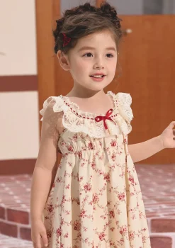 Toddler Girl Red Garnet Dress