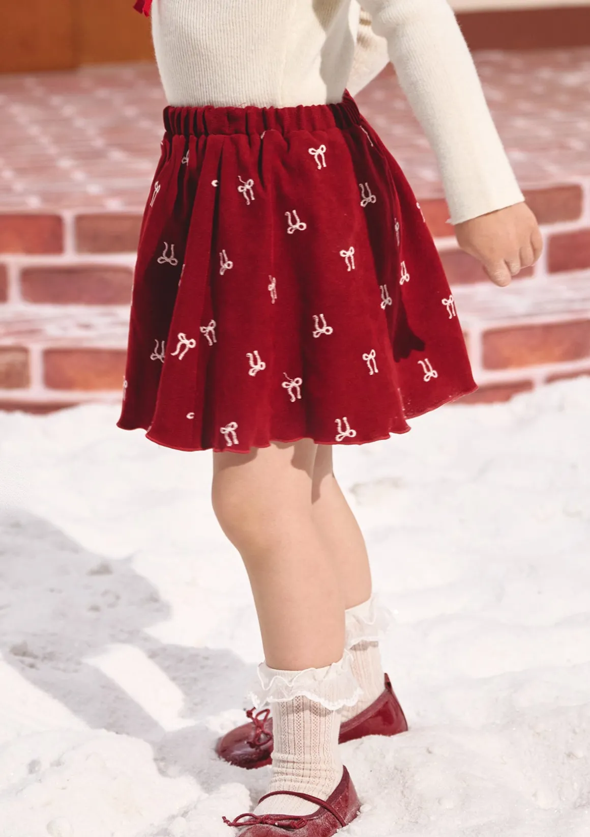 Toddler Girl Strawberry Newspaper Office Skirt