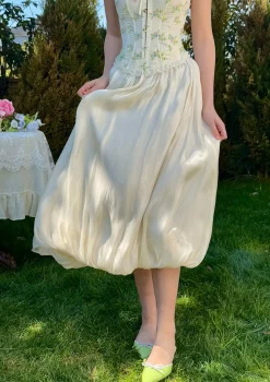 White Butterfly Flora Skirt