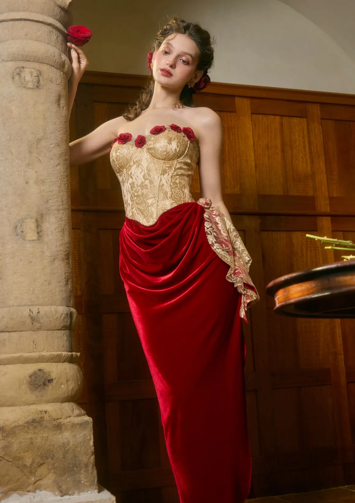 Wild Rosa in Spain Corset Dress