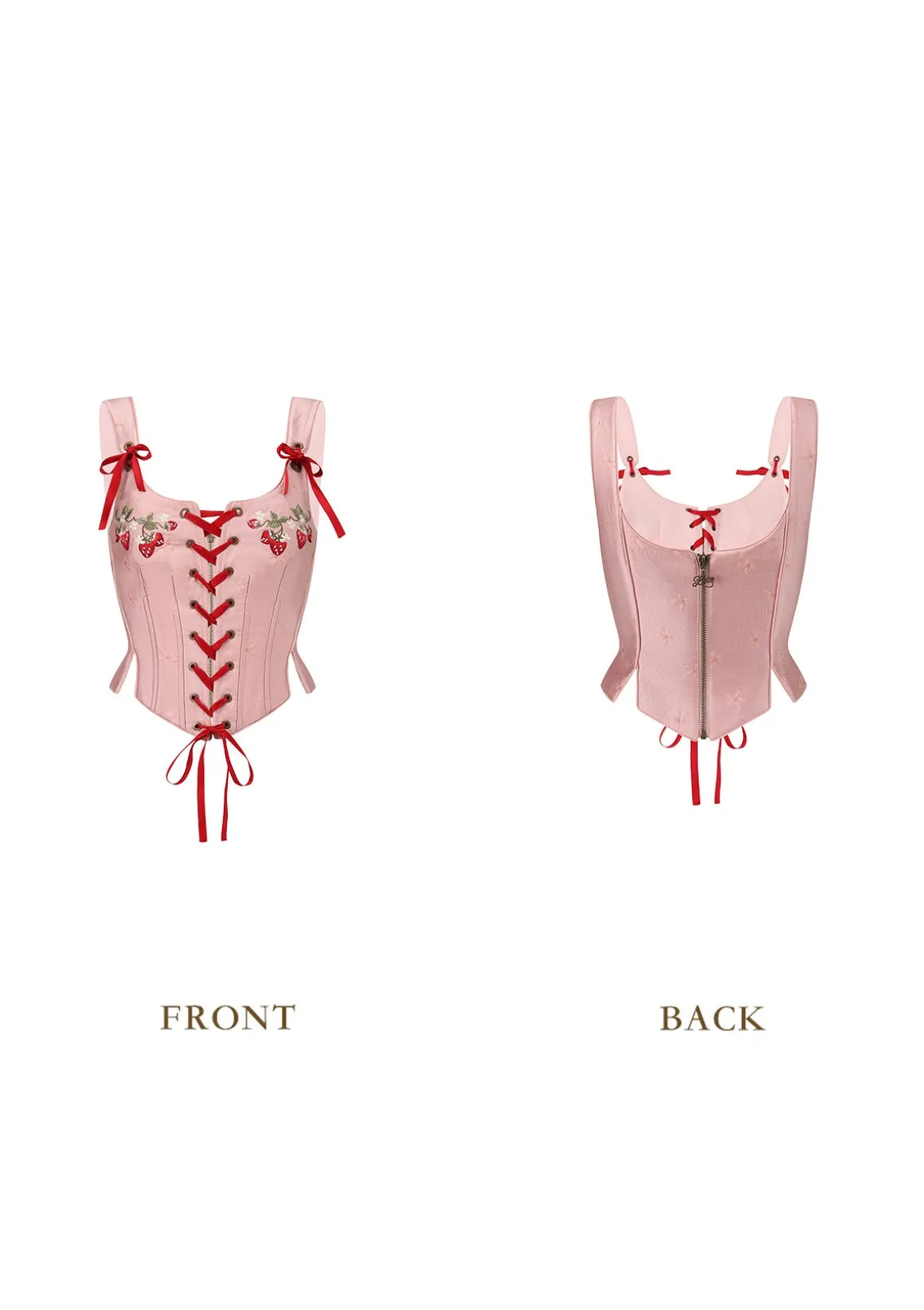 Wild Strawberry Paradise Corset