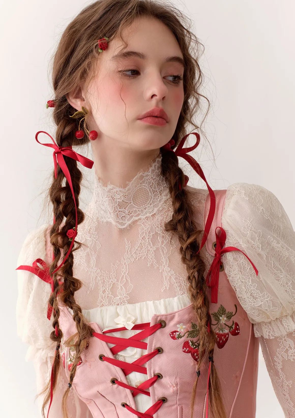 Wild Strawberry Paradise Corset